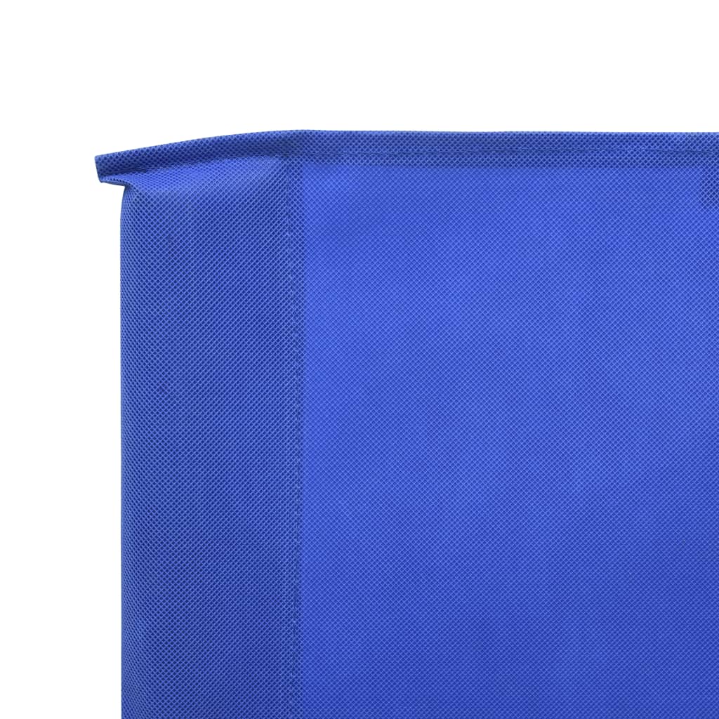 vidaXL 9-panel Wind Screen Fabric 1200x160 cm Azure Blue