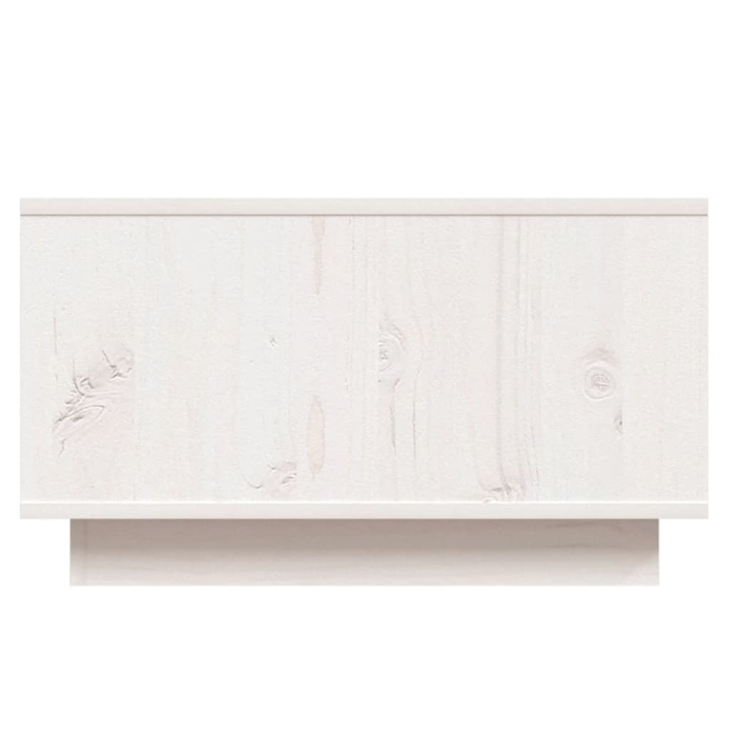 vidaXL Coffee Table White 55x56x32 cm Solid Wood Pine