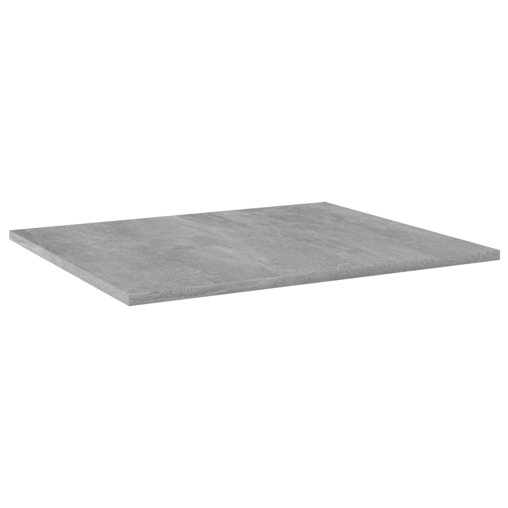 vidaXL Bookshelf Boards 4 pcs Concrete Grey 60x50x1.5 cm Engineered Wood