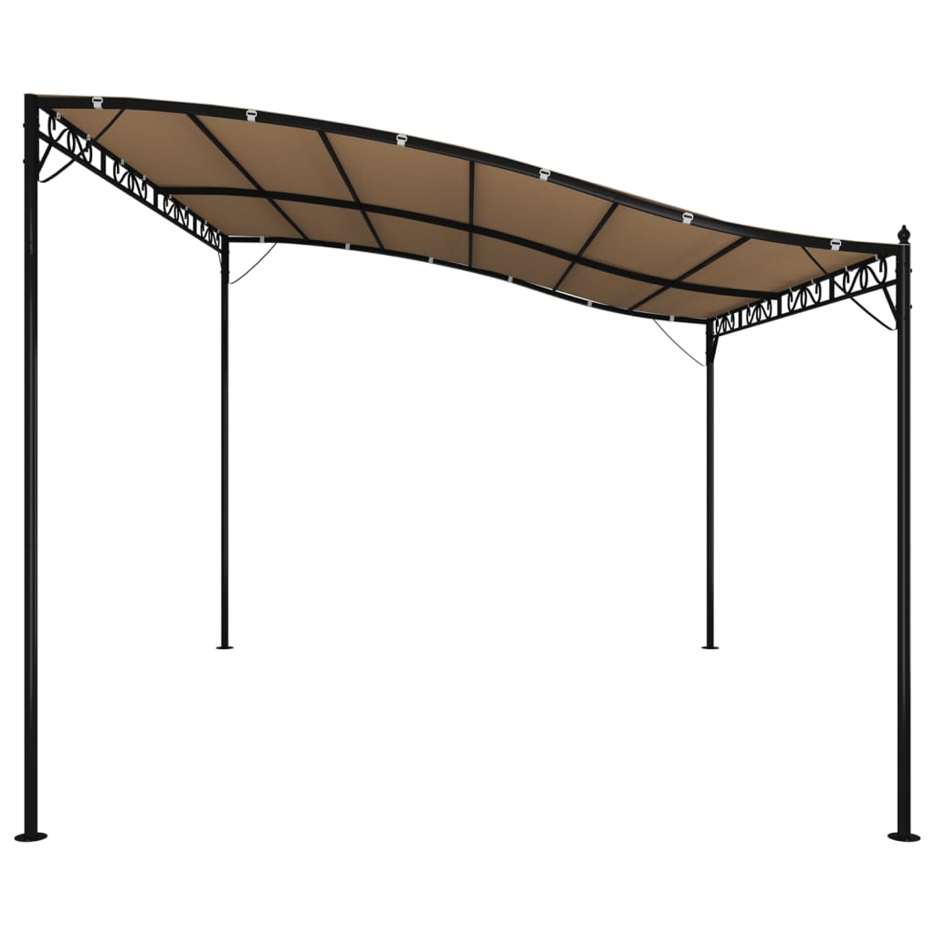 vidaXL Canopy Taupe 4x3 m 180 g/m² Fabric and Steel