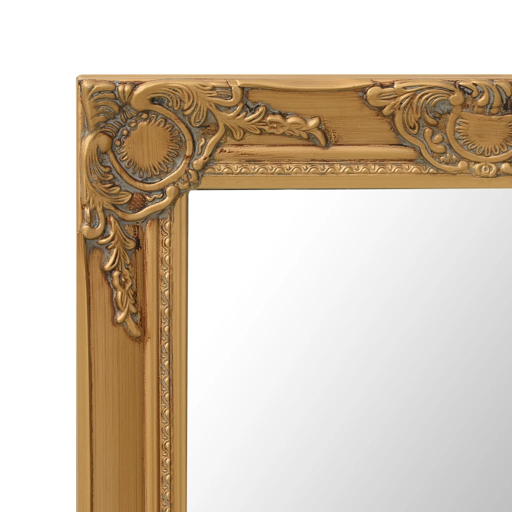 vidaXL Wall Mirror Baroque Style 50x120 cm Gold