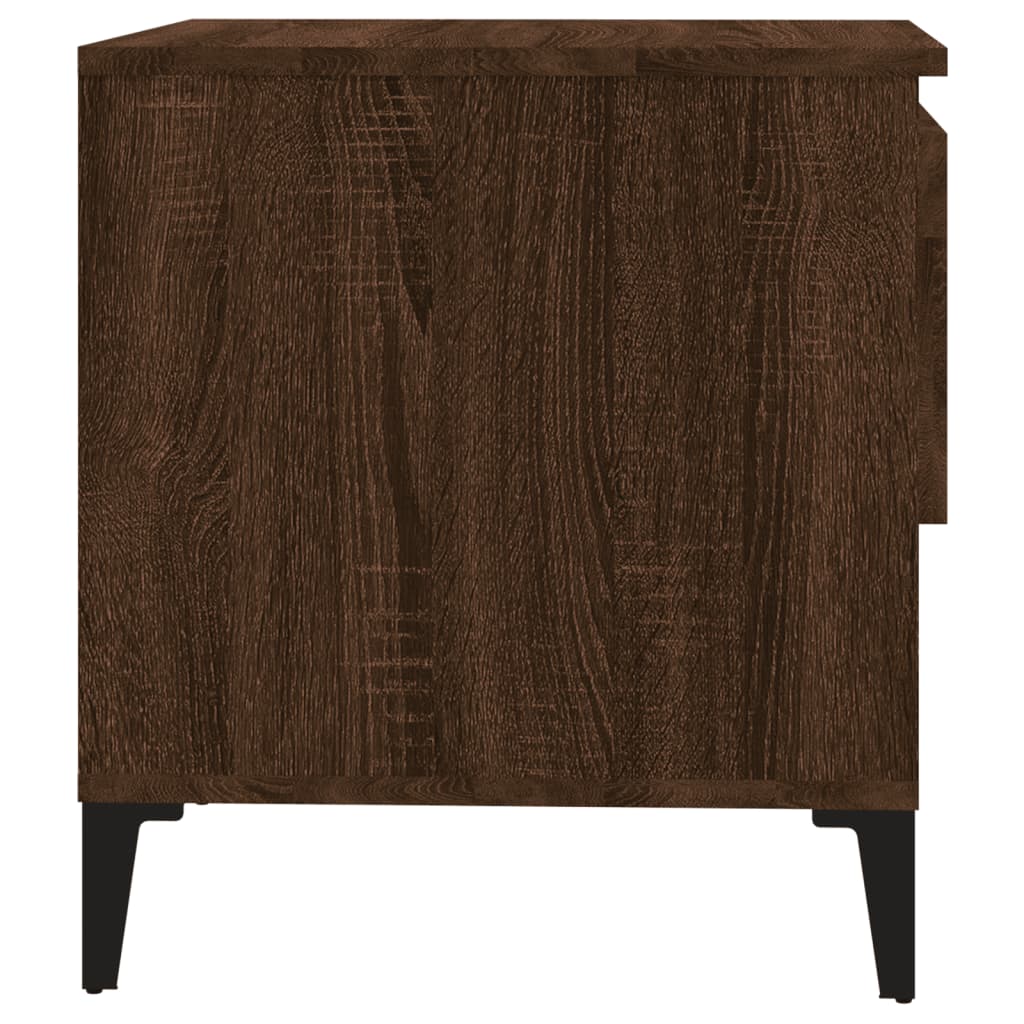 vidaXL Side Table Brown Oak 50x46x50 cm Engineered Wood
