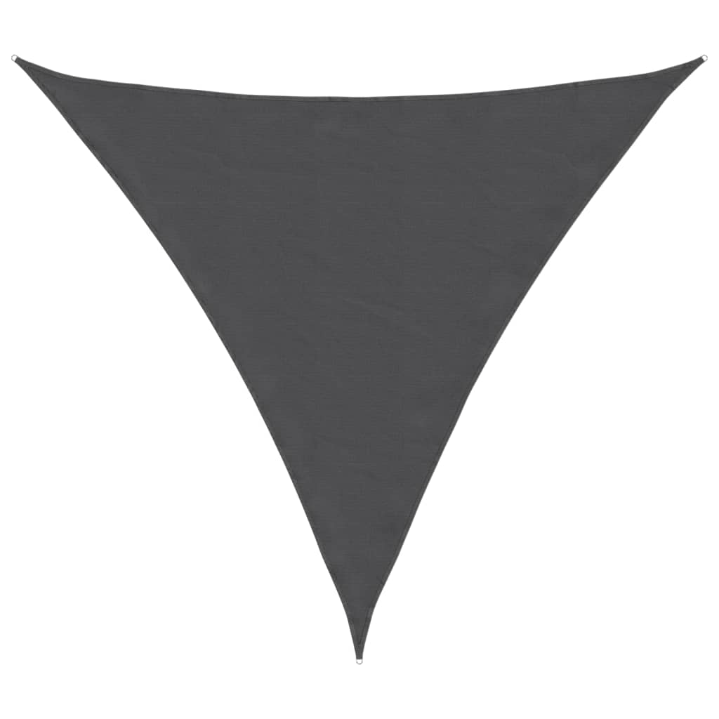 vidaXL Sunshade Sail Oxford Fabric Triangular 4x4x4 m Anthracite