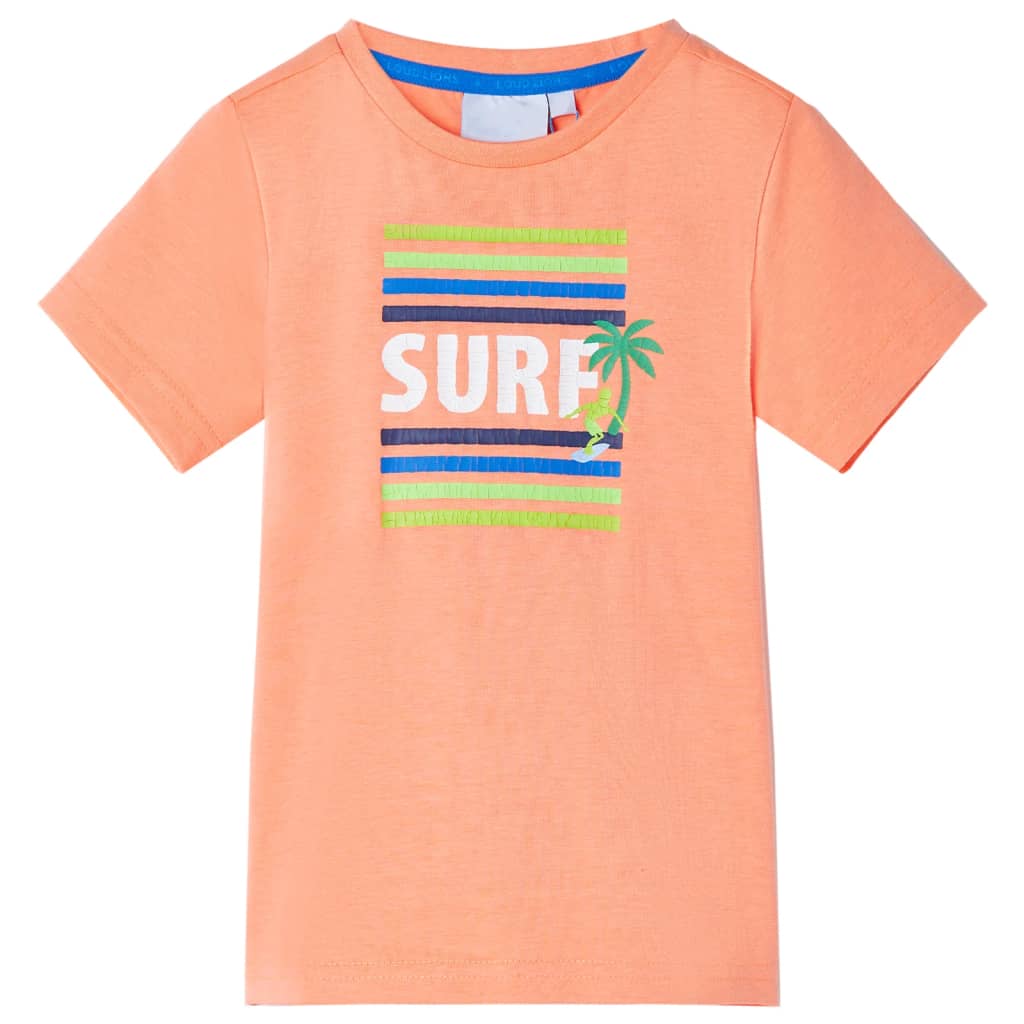 Kids' T-shirt Neon Orange 92