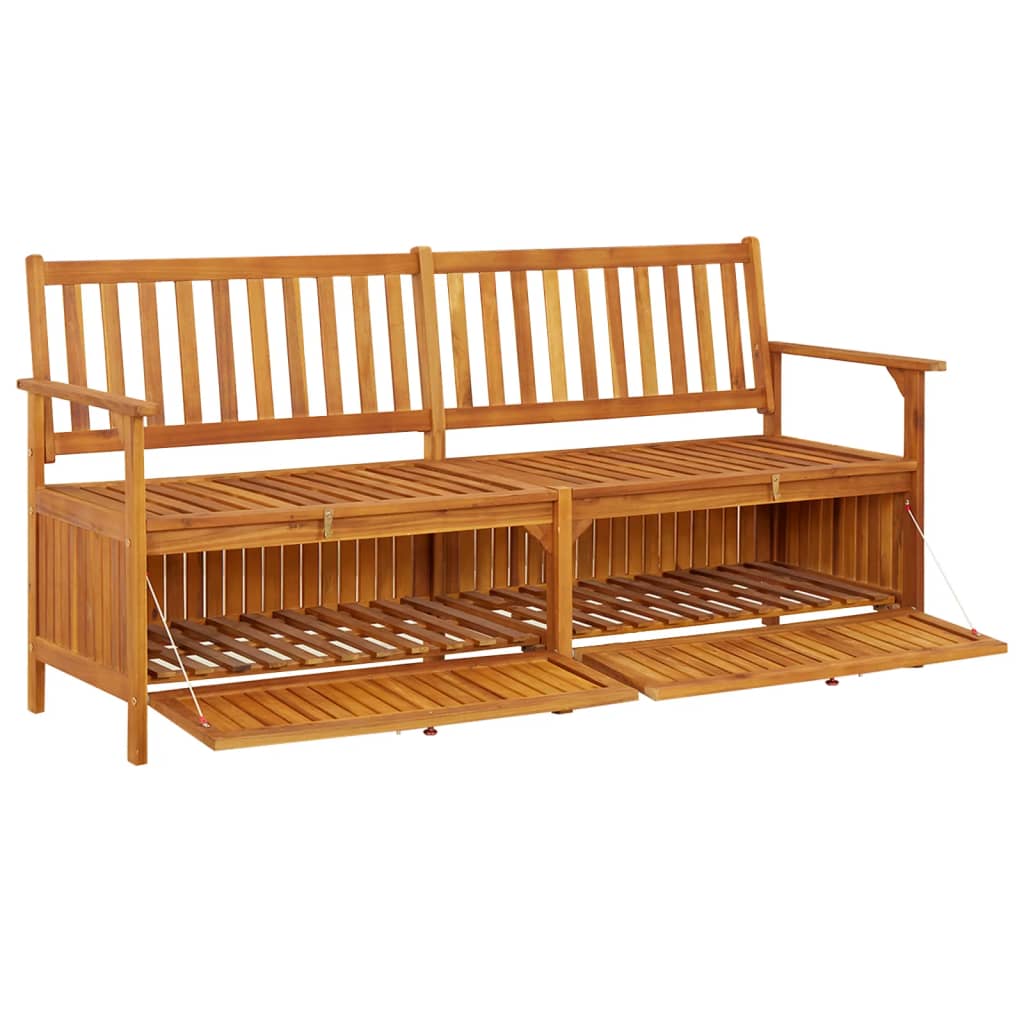 vidaXL Storage Bench 170 cm Solid Wood Acacia