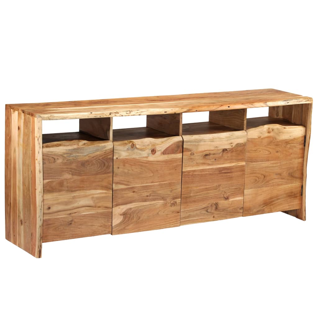 vidaXL Sideboard Solid Acacia Wood Live Edges 180x43x77 cm