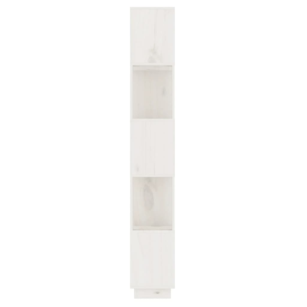 vidaXL Book Cabinet/Room Divider White 51x25x163.5 cm Solid Wood Pine