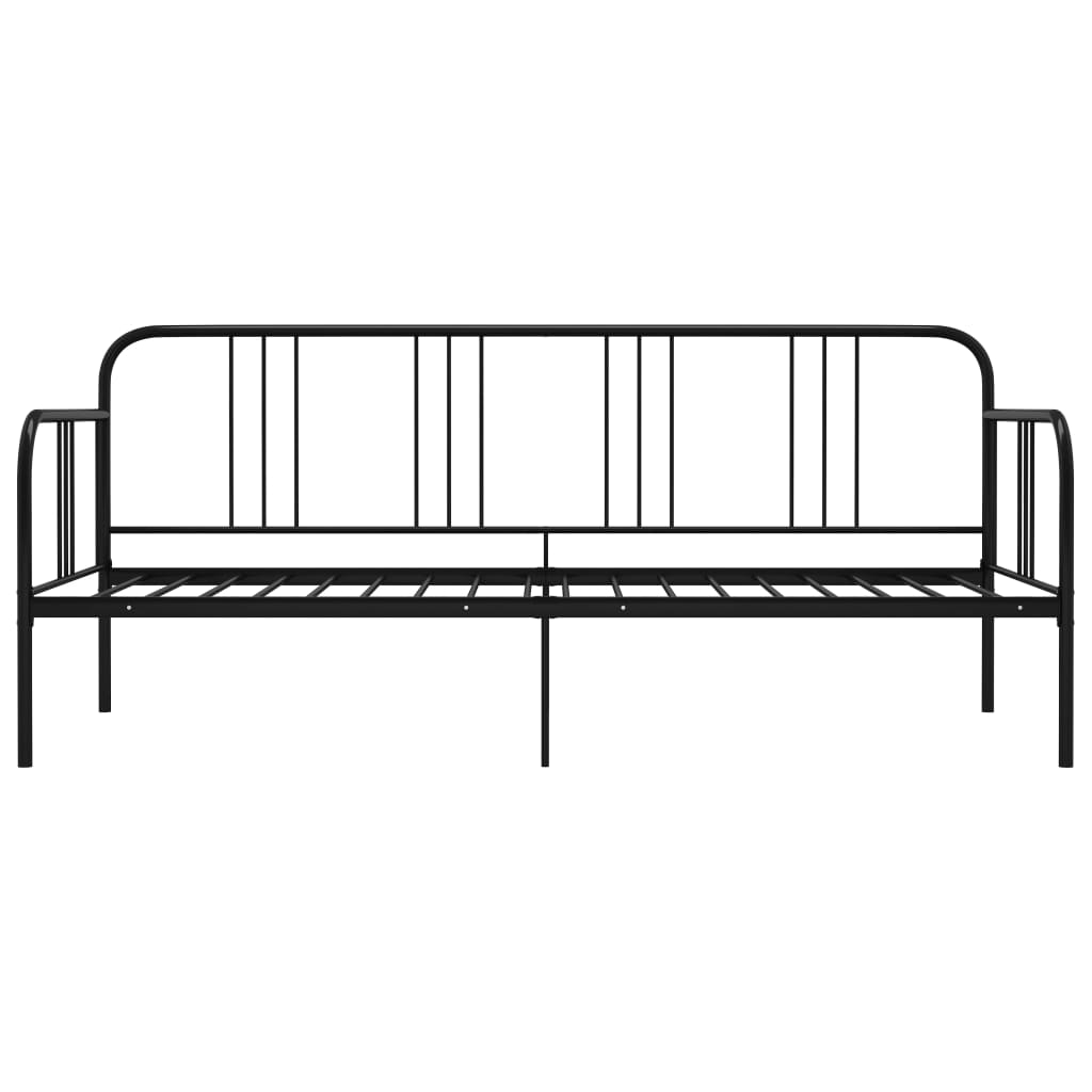 vidaXL Sofa Bed Frame Black Metal 90x200 cm