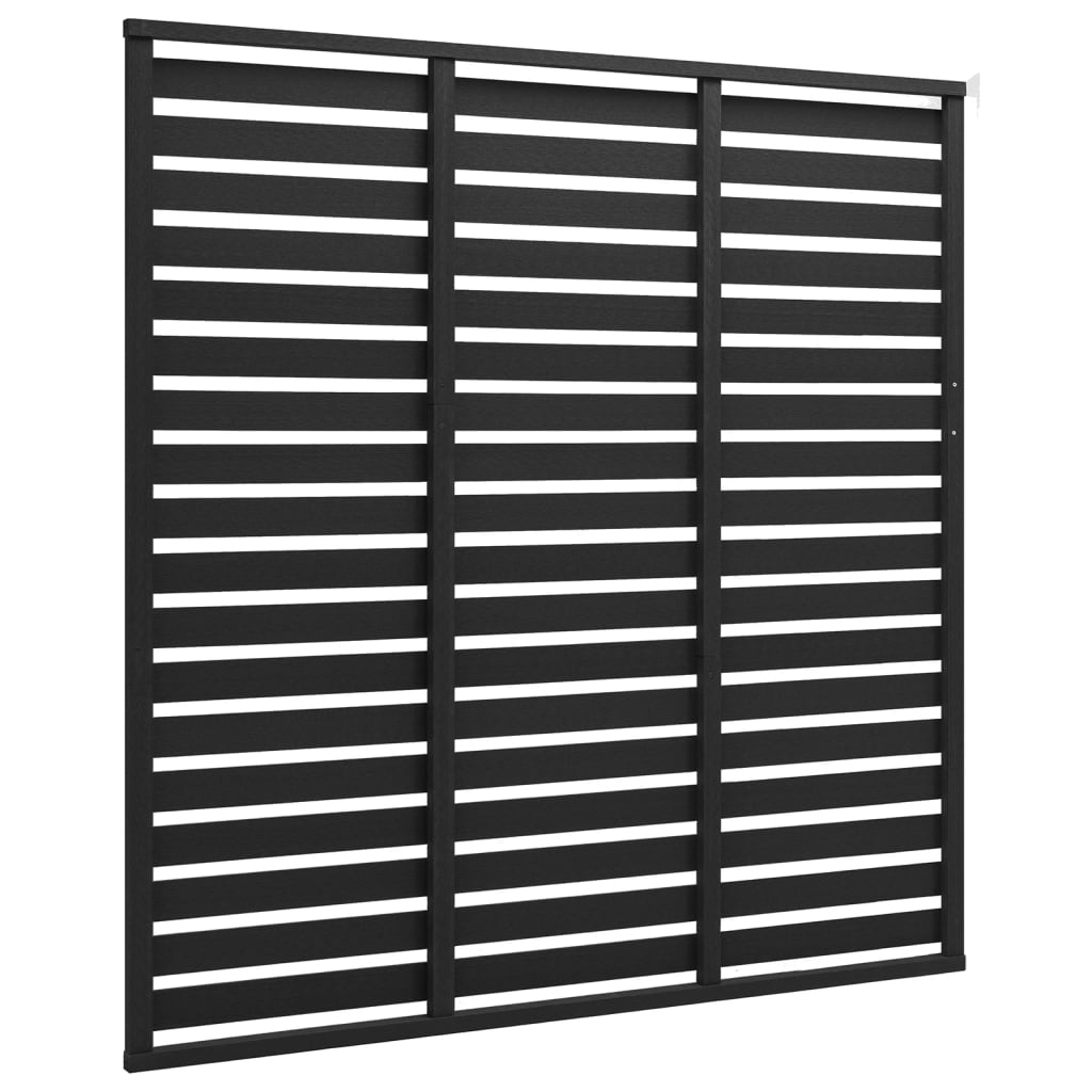 vidaXL Fence Panel WPC 180x180 cm Black