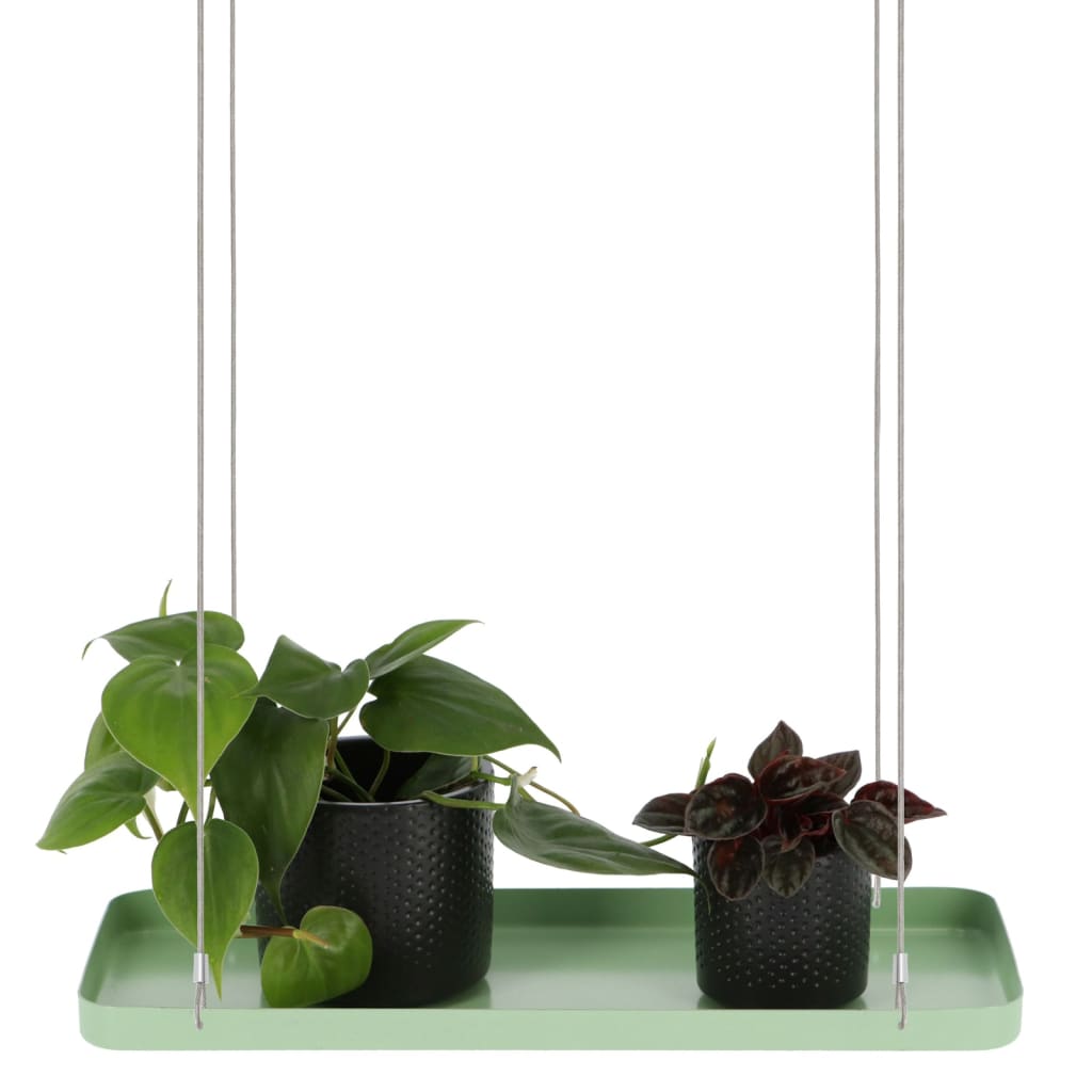 Esschert Design Hanging Plant Tray Rectangular Green S