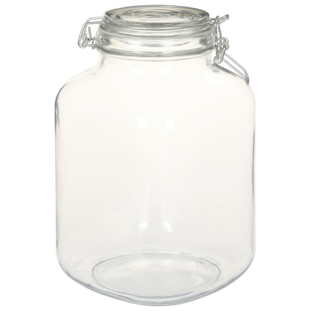 vidaXL Glass Jars with Lock 12 pcs 3 L