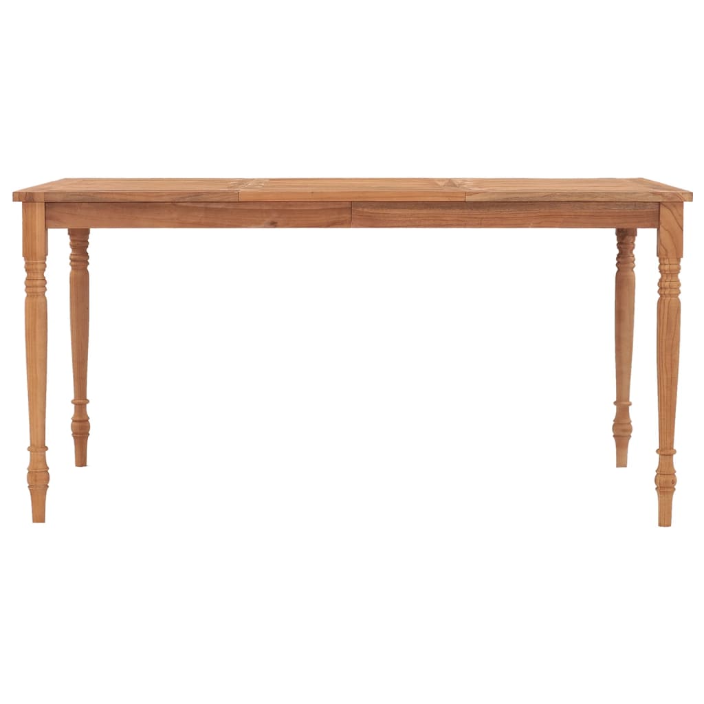 vidaXL Batavia Table 150x90x75 cm Solid Teak Wood