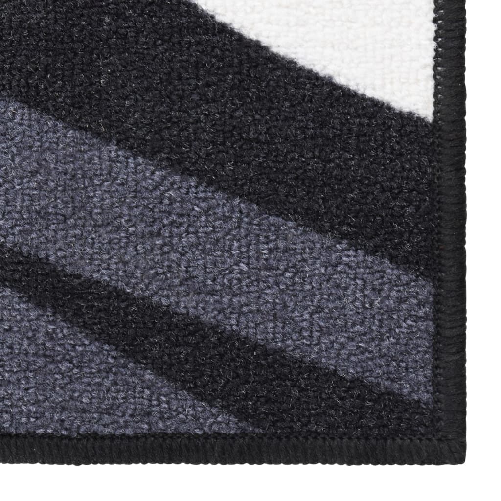 vidaXL Carpet Runner Black 80x500 cm