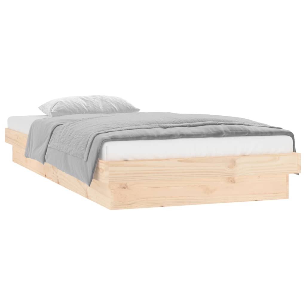 MANDAL Bed frame with drawers, birch/white, 120x200 cm