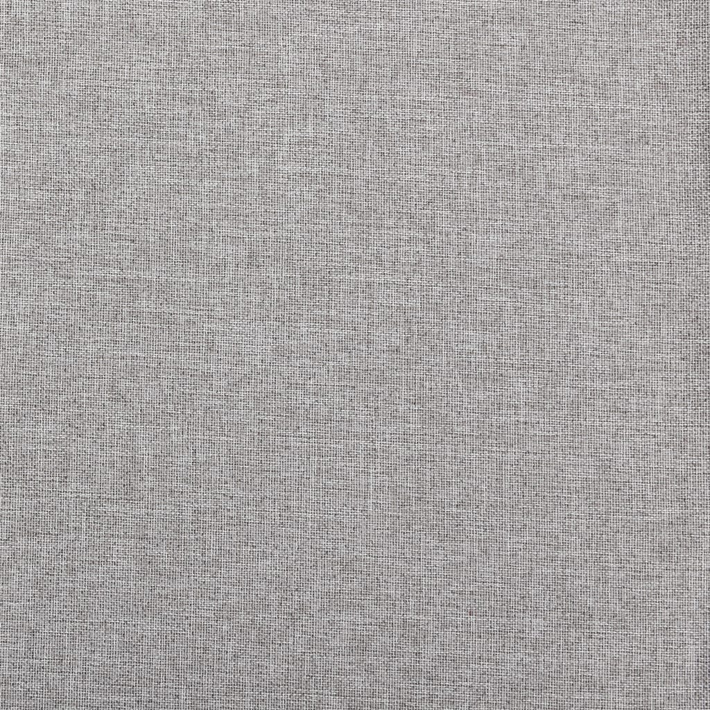 vidaXL Linen-Look Blackout Curtains with Hooks 2 pcs Grey 140x245 cm