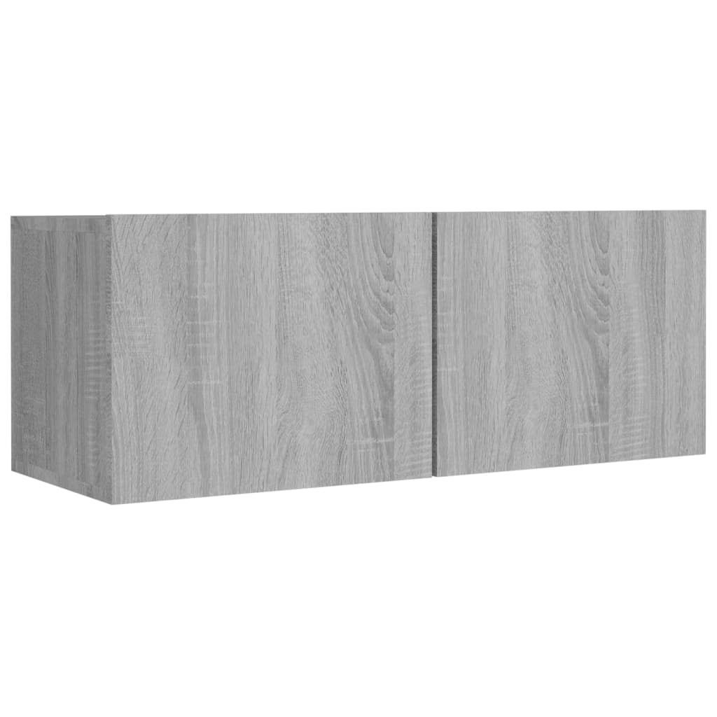 vidaXL 8 Piece TV Cabinet Set Grey Sonoma Engineered Wood