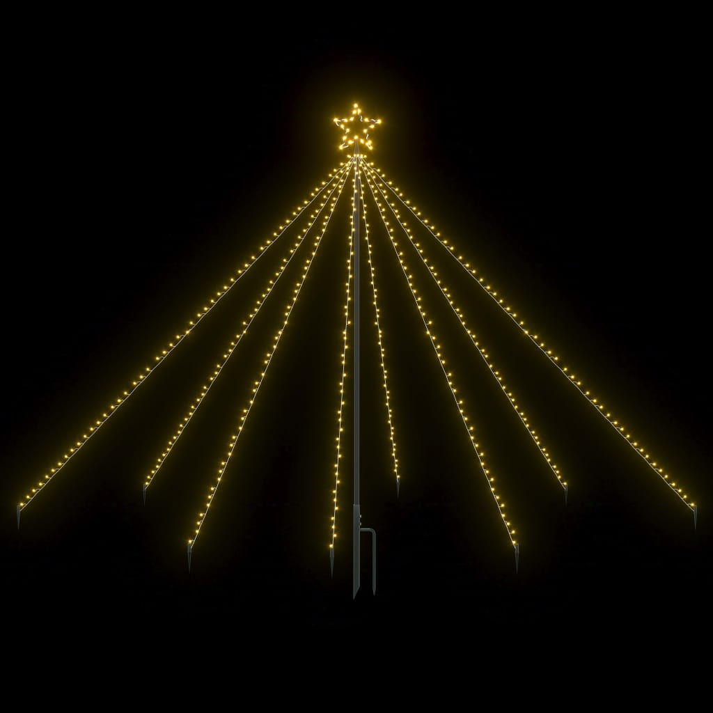 vidaXL LED Christmas Waterfall Tree Lights 400 LEDs 2.5 m