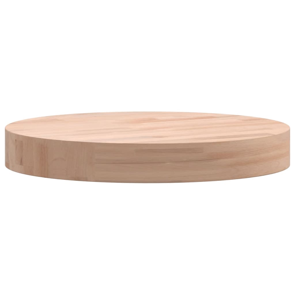 vidaXL Table Top Ø30x4 cm Round Solid Wood Beech