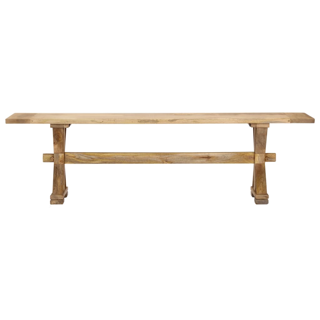 vidaXL Hall Bench 160x35x45 cm Solid Mango Wood