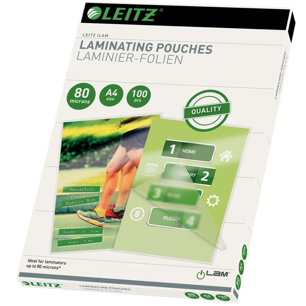 Leitz Laminating Pouches 80 Microns A4 100 pcs