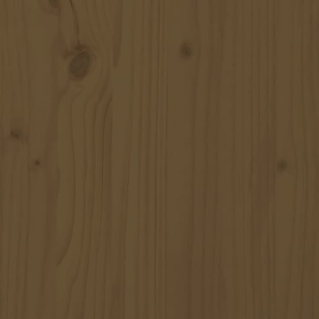 vidaXL Bed Frame Honey Brown 100x200 cm Solid Wood Pine