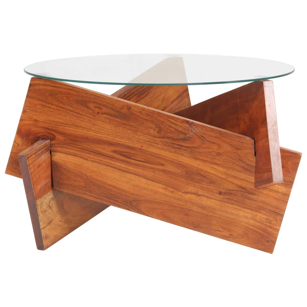 vidaXL Coffee Table 60 cm Solid Acacia Wood