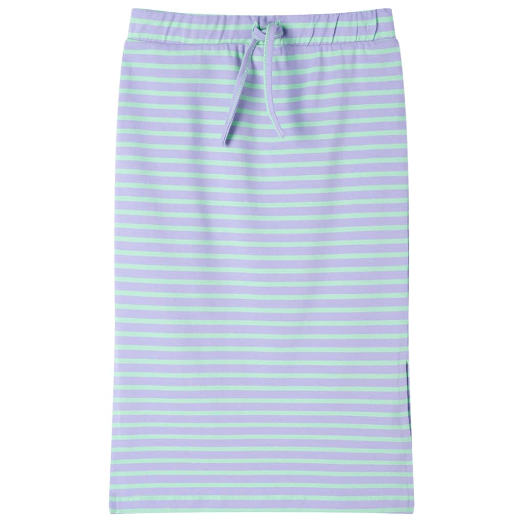Kids' Straight Skirt with Stripes Bright Mint 92