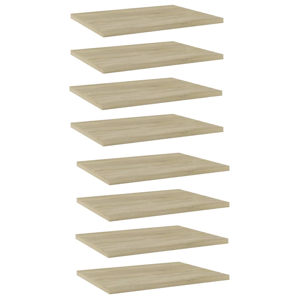 vidaXL Bookshelf Boards 8 pcs Sonoma Oak 40x30x1.5 cm Engineered Wood