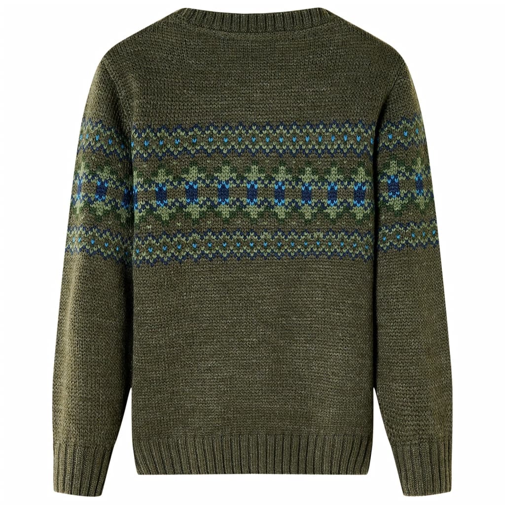 Kids' Sweater Knitted Khaki 92