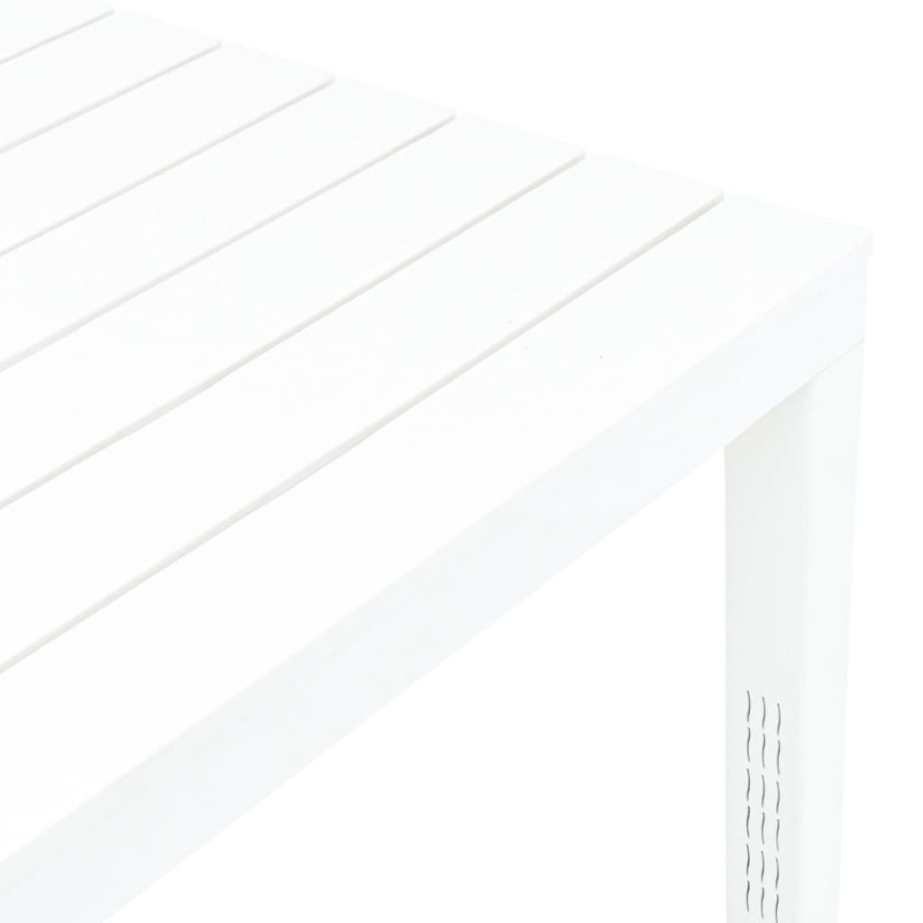 vidaXL Garden Table White 78x78x72 cm Plastic