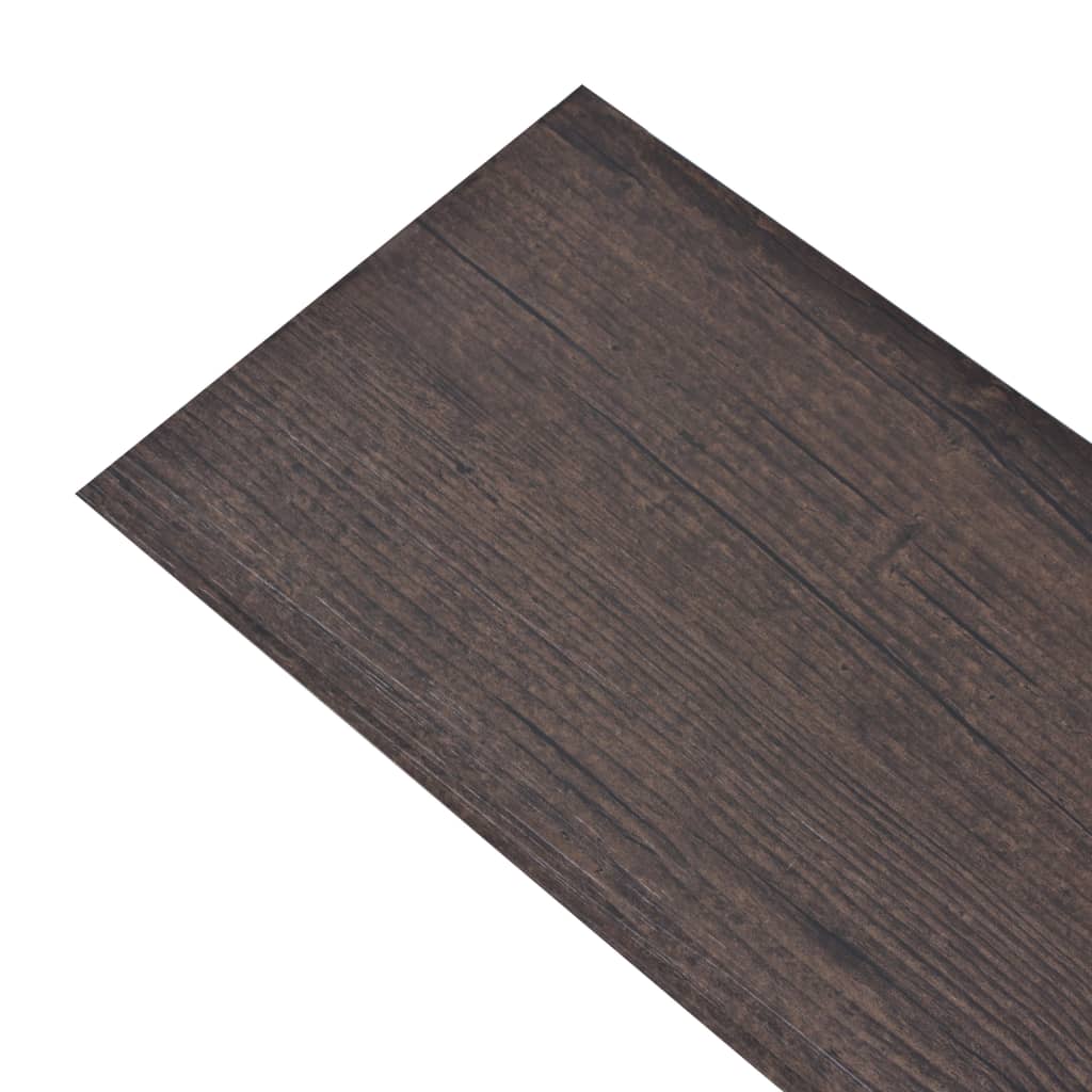 vidaXL Self-adhesive PVC Flooring Planks 5.21 m? 2 mm Dark Brown
