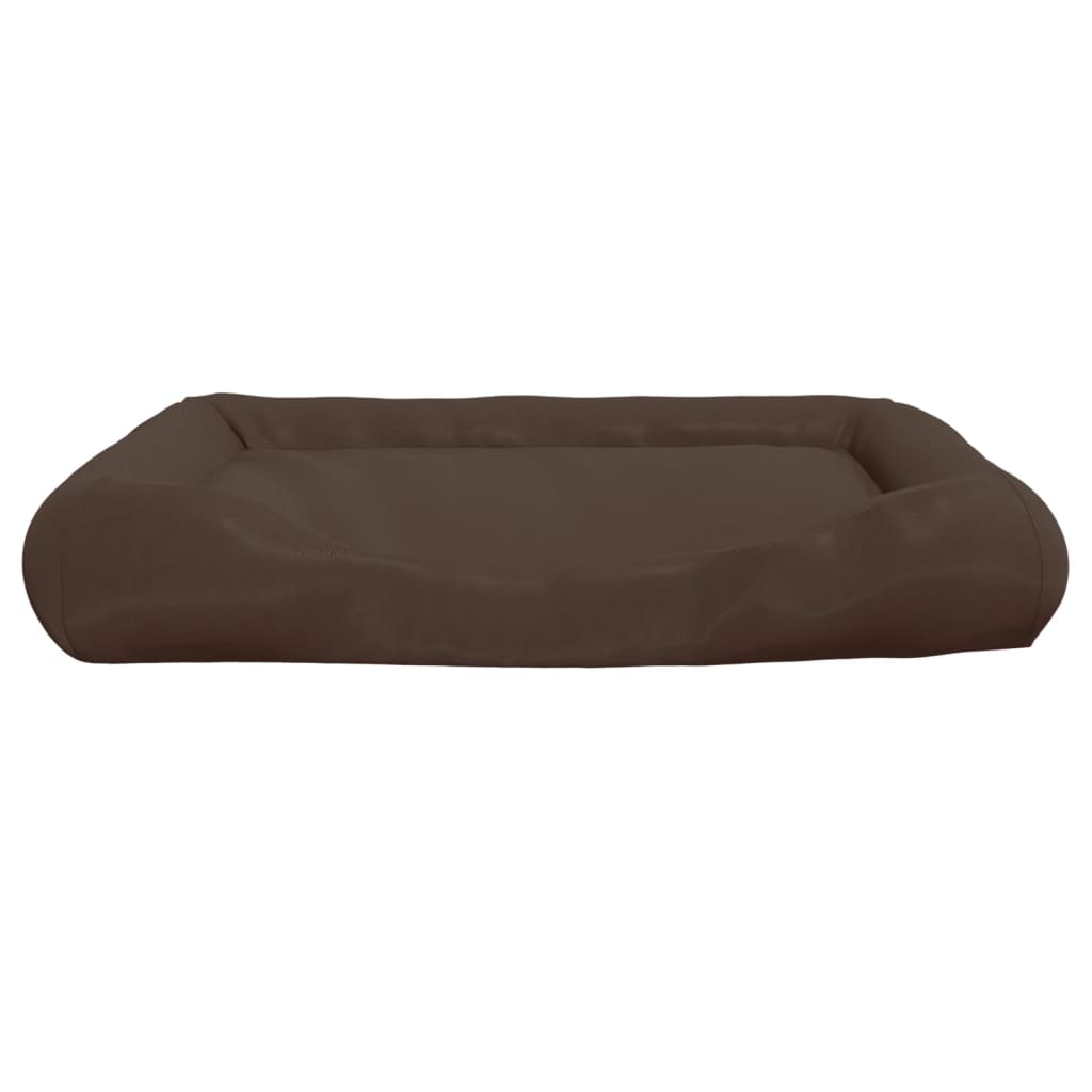 vidaXL Dog Cushion with Pillows Brown 115x100x20 cm Oxford Fabric