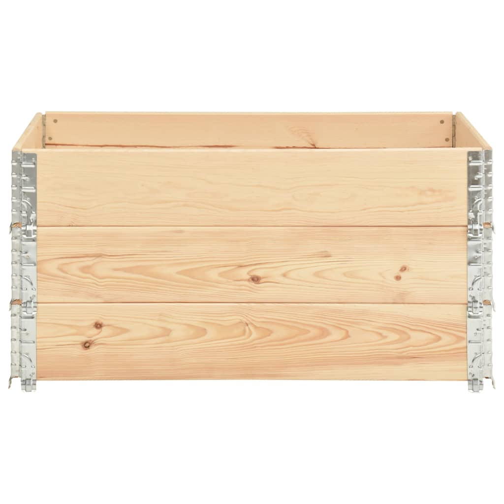vidaXL Raised Beds 3 pcs 80x120 cm Solid Pine Wood (310051)