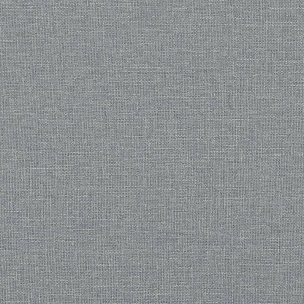 vidaXL Daybed with Mattress Light Grey 90x190 cm Fabric