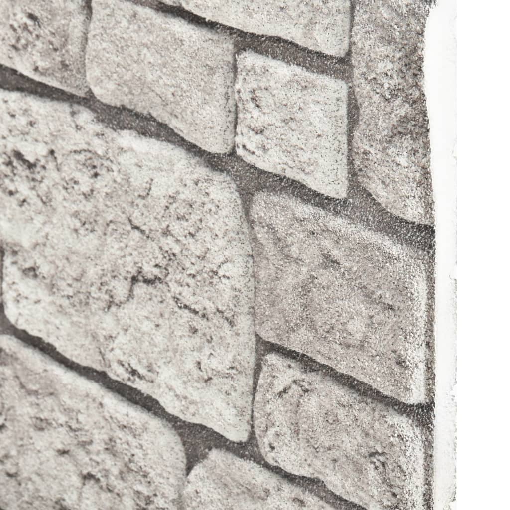 vidaXL 3D Wall Panels with Grey Brick Design 10 pcs EPS