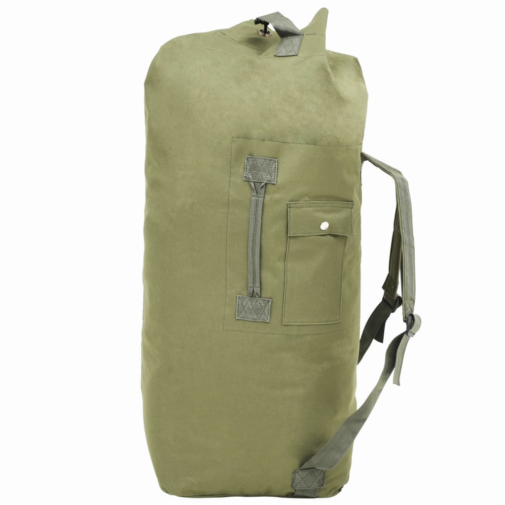 Green army sales duffle bag