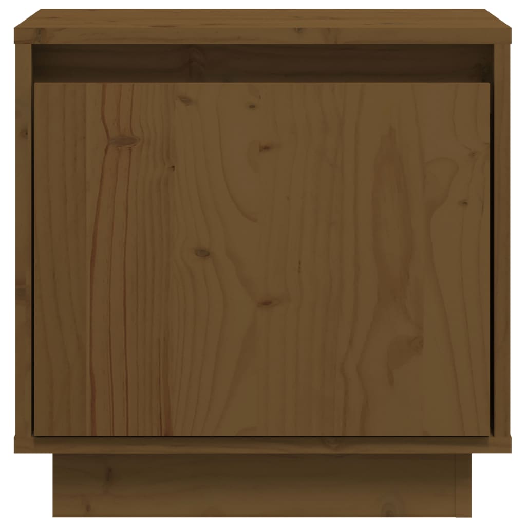 vidaXL Bedside Cabinet Honey Brown 40x30x40 cm Solid Wood Pine