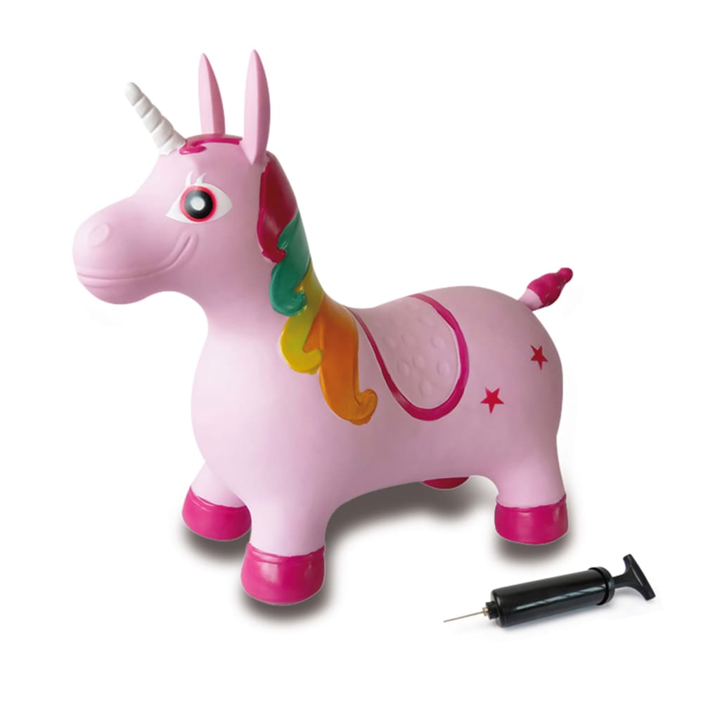 JAMARA Bouncing Animal Unicorn with Pump Pink