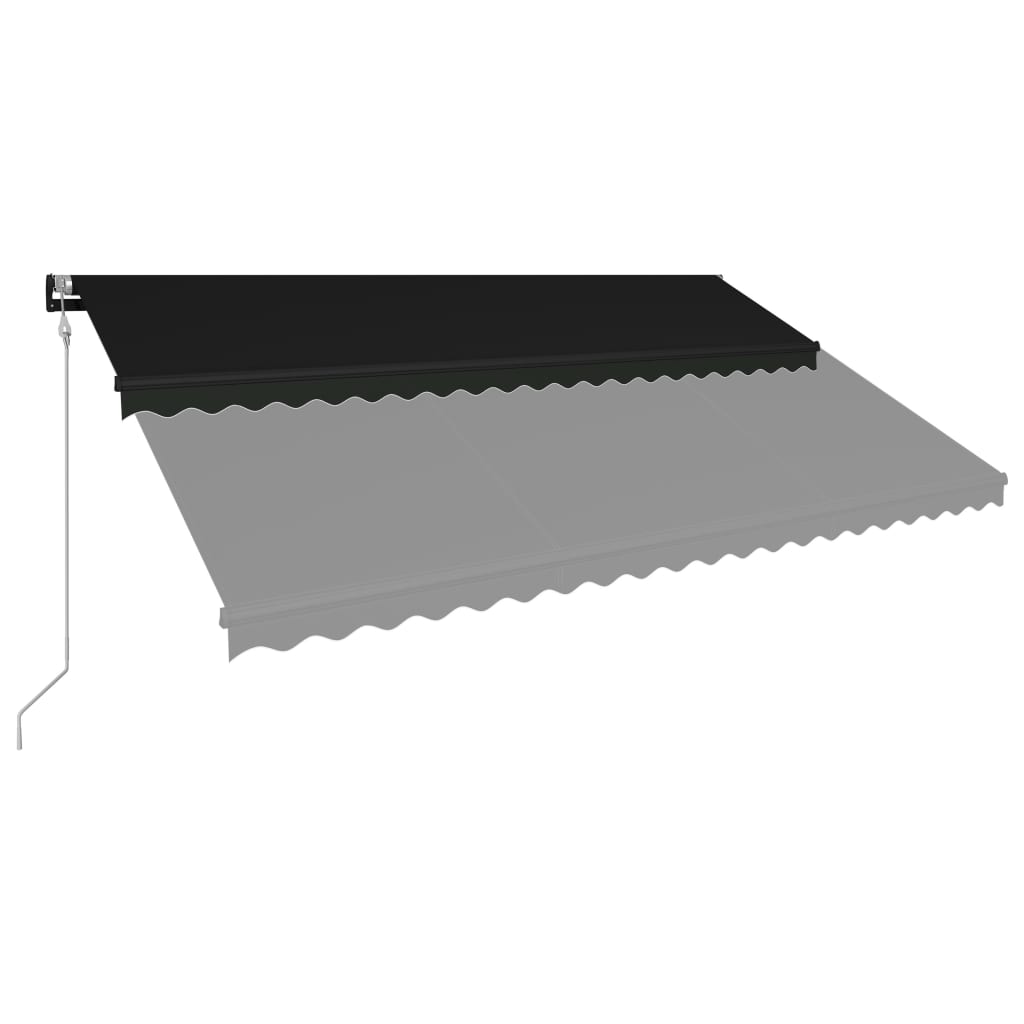 vidaXL Automatic Retractable Awning 500x300 cm Anthracite