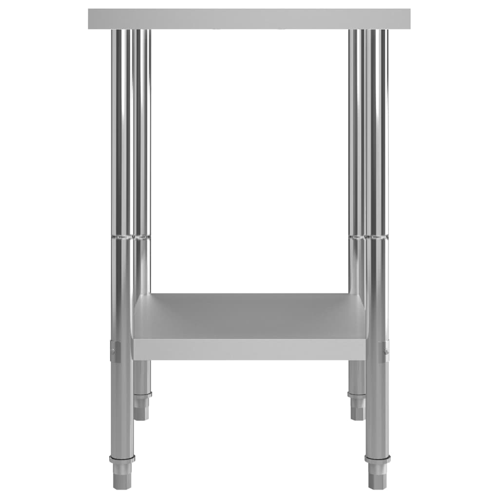 vidaXL Kitchen Work Table 60x60x85 cm Stainless Steel