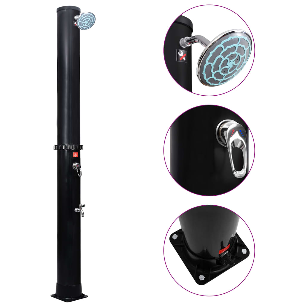 outside solar shower