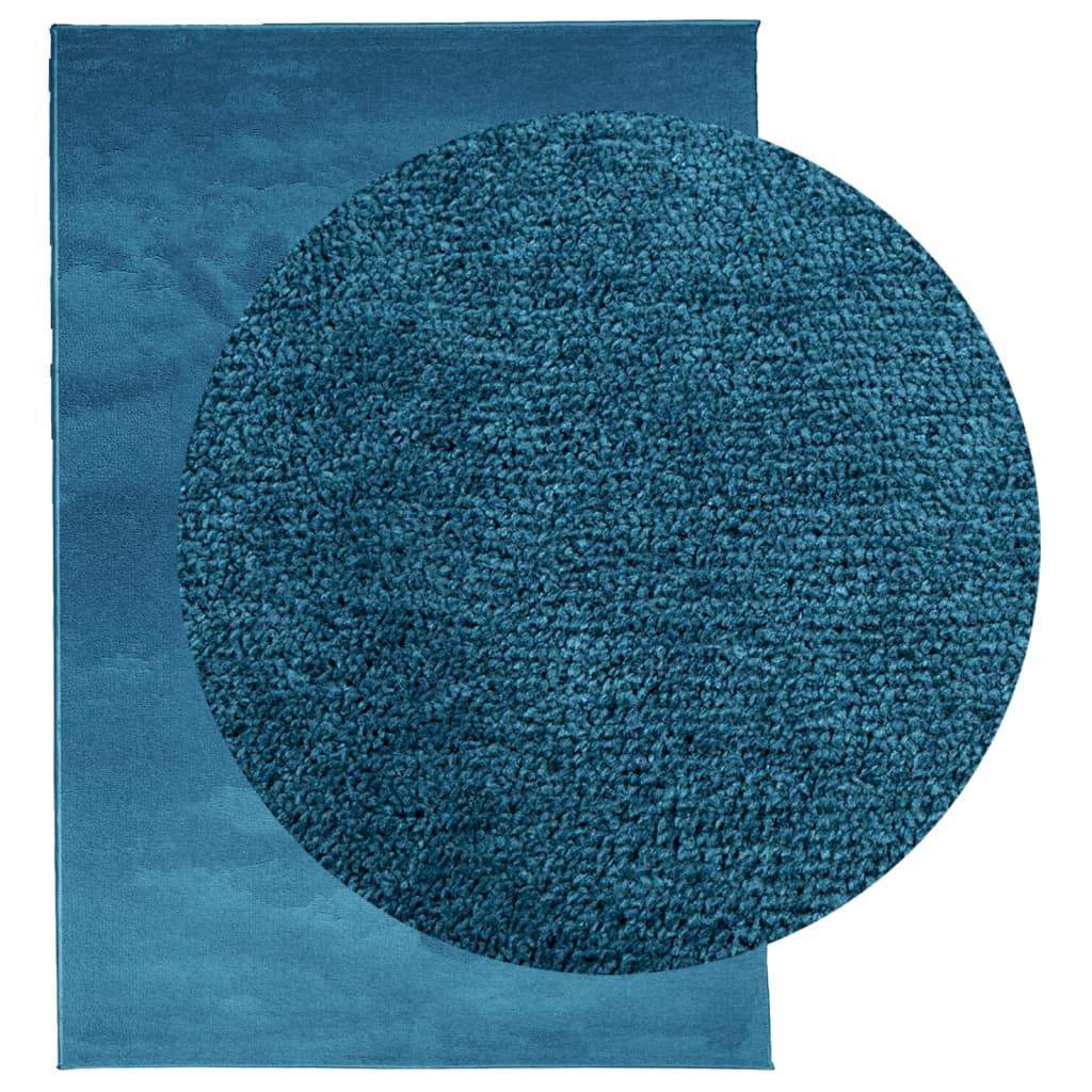 vidaXL Rug OVIEDO Short Pile Turquoise 160x230 cm
