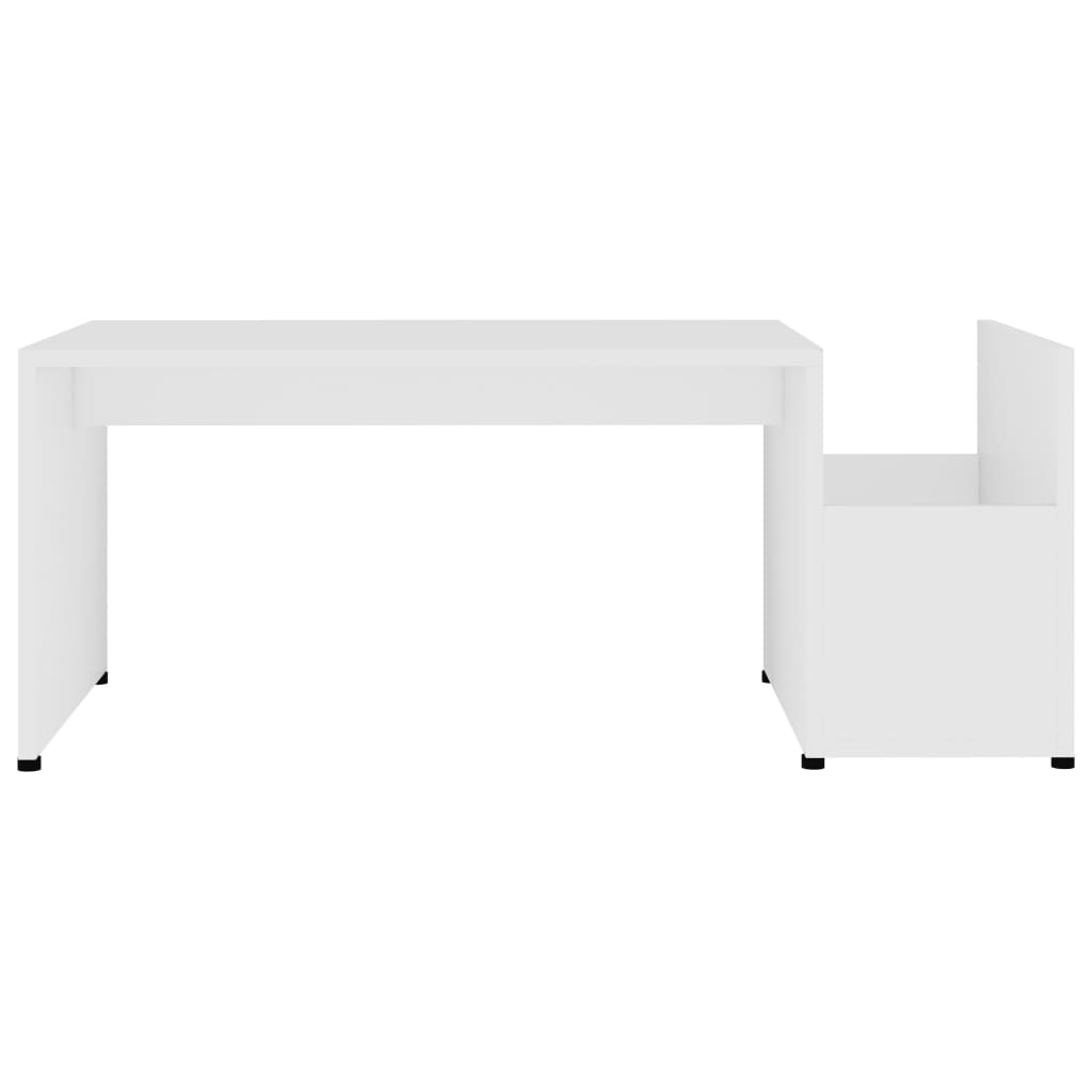 vidaXL Coffee Table White 90x45x35 cm Chipboard