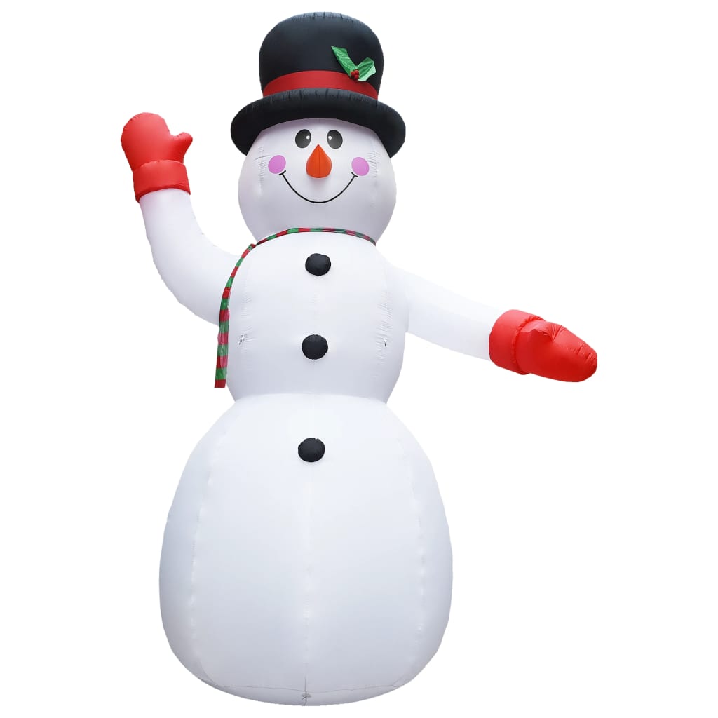 vidaXL Christmas Inflatable Snowman with LED IP44 600 cm XXL