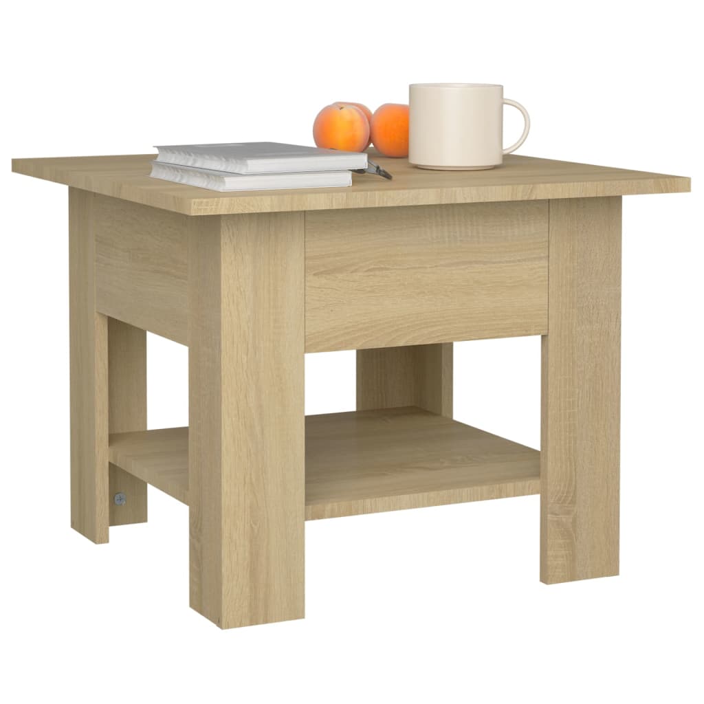 vidaXL Coffee Table Sonoma Oak 55x55x42 cm Engineered Wood
