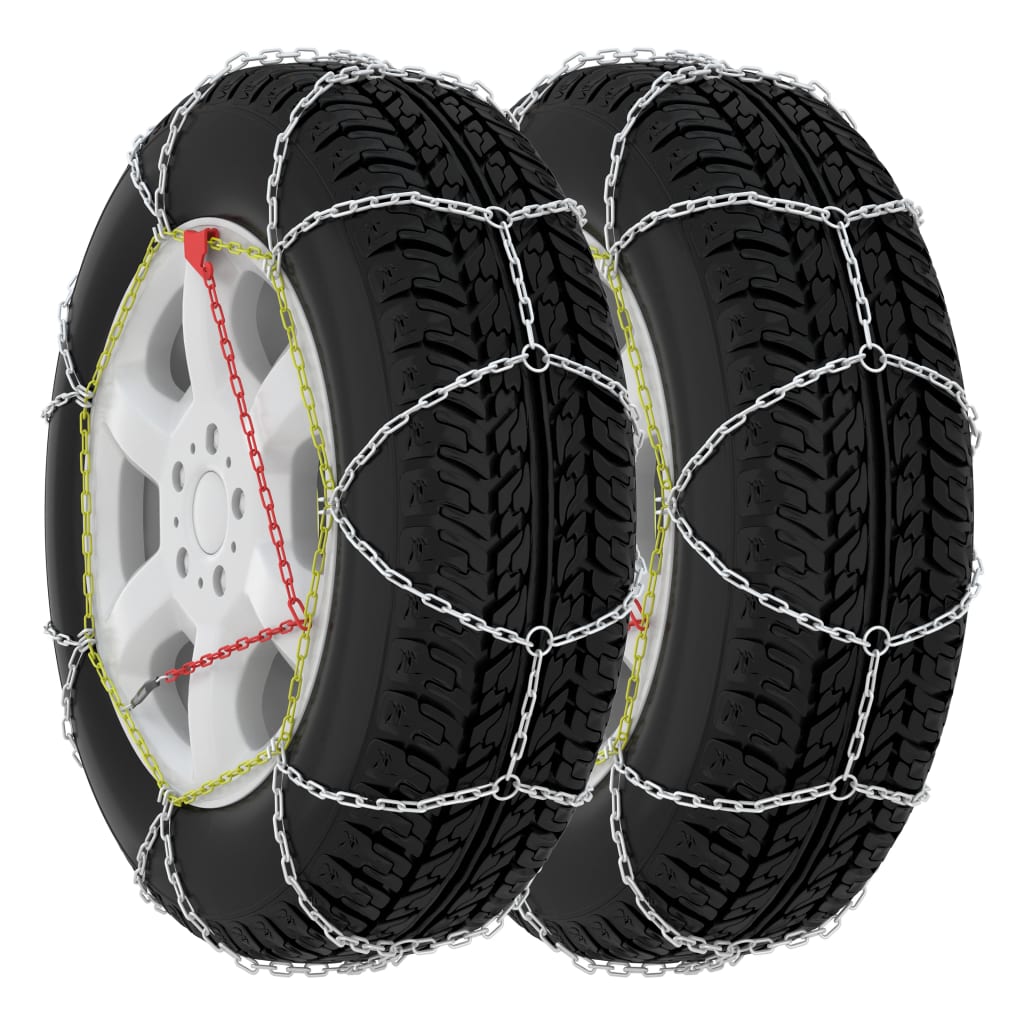 vidaXL Car Tyre Snow Chains 2 pcs 16 mm SUV 4x4 Size 390