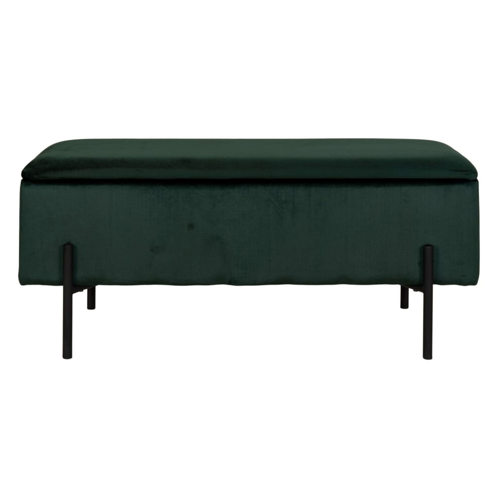 House Nordic Bench with Storage Luna Green