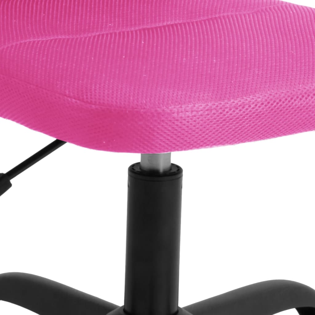 vidaXL Office Chair Height Adjustable Pink Mesh Fabric