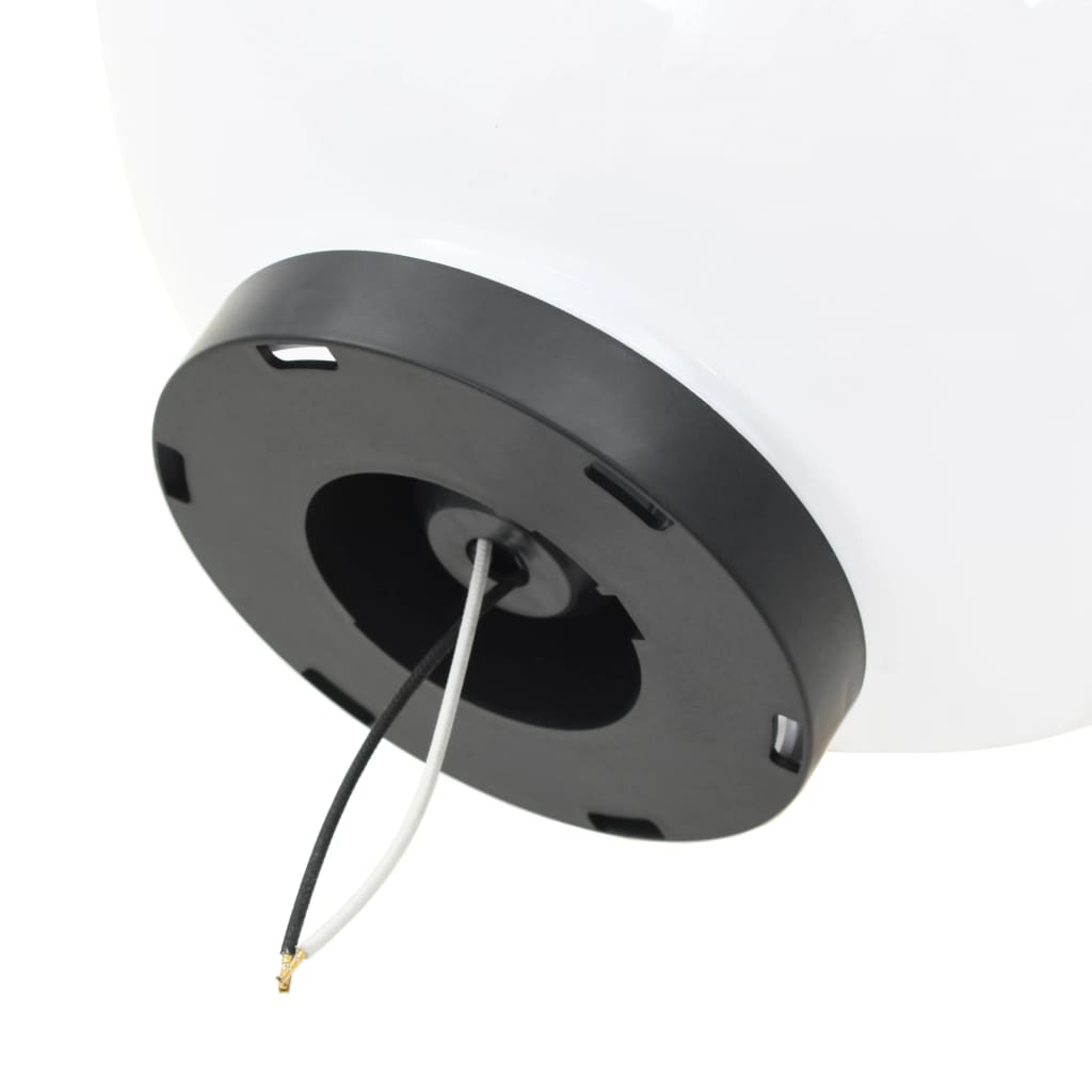 vidaXL LED Bowl Lamp Set 3 Pieces Spherical 20/30/40 cm PMMA