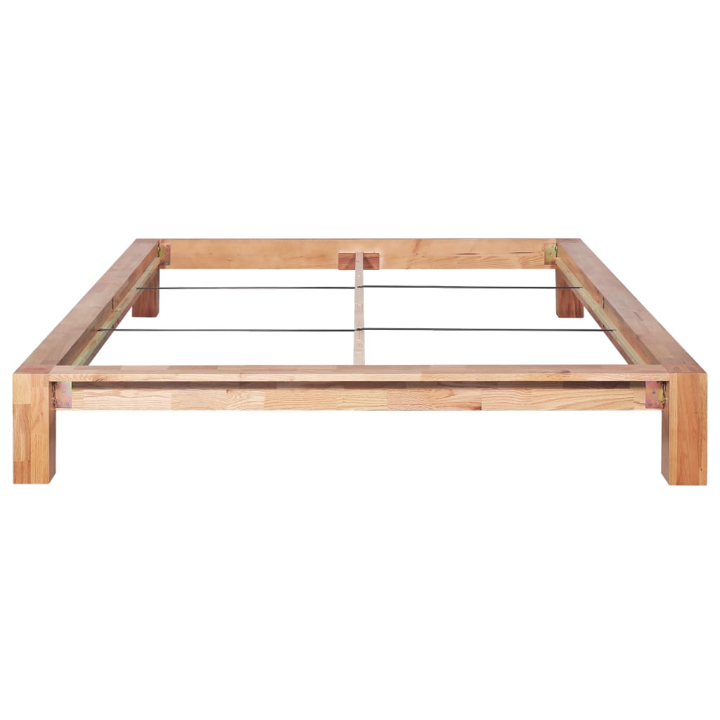 vidaXL Bed Frame Solid Oak Wood 160x200 cm